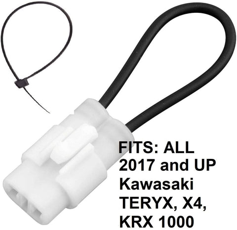 Seat Belt Bypass FITS: ALL 2017 and Newer Kawasaki TERYX all models KRX 1000 LE 2 4 Seater Harness Override Switch Connector Jumper Plug Clip Accessories Over Ride By-Pass