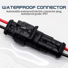 2 Pin Connector waterproof Connector,Male and Female Way 16 AWG wire Suitable for car Truck, boat and Other wire Connection (5 kit)