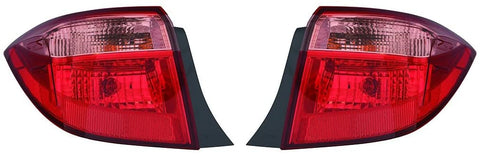 For Toyota Corolla 17 Tail Light Assembly Outer E/L/LE/LE ECO Halogen Model Driver Side (DOT Certified)