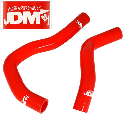 For Acura RSX DC5 K20A JDM 3 Ply Nylon Silicone Radiator Coolant Hose Pipe Kit Red