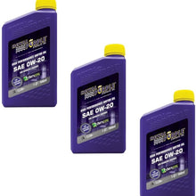 Royal Purple API-Licensed SAE 0W-20 High Performance Synthetic Motor Oil - (Pack of 3)