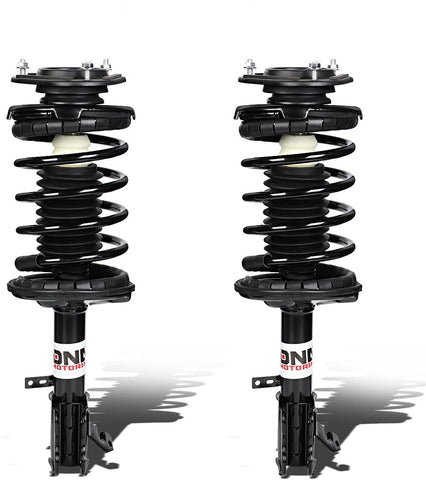 DNA MOTORING SHO-OE-00024-RLR Rear Coil Spring Shock Strut [for 93-02 Corolla FWD/Prizm], Black