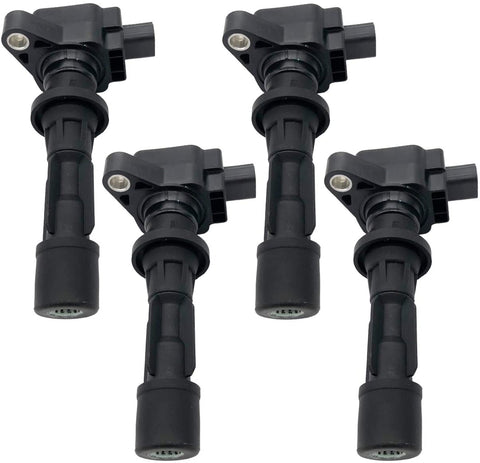 GERMBAN UF516 Set of 4 pcs Ignition Coils Fits for 2006-2009 Ford Fusion Mercury Milan L4 2.3L DG516 C1593 6E5Z-12029-AA