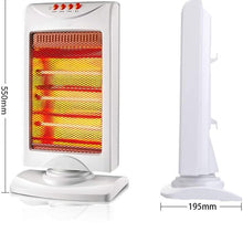 Zyyqt Fan Heater,Flat Fan Heater Electric Quartz Electrical Heater, Safety Tip Over Switch