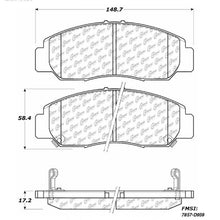 NEW CENTRIC 106.09590 Extended Wear Posi-Quiet Semi Metallic Standard Brake Pad