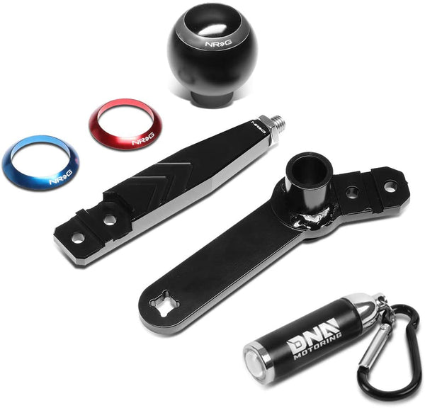 NRG Innovations SKA-RZR M10 X 1.5 Aluminum Shifter Shift Knob Adapter + LED Keychain Flashlight