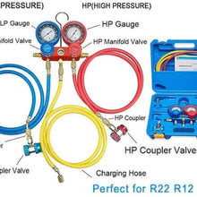 NewPosition 4CFM 1/3HP Air Vacuum Pump HVAC A/C Refrigeration Tool Kit AC,Auto Repair Equipment, Manifold Gauge Set(R134A R22),Coupler Valve, 3 Hoses, Ideal for Food Packaging,Milking,Medical etc