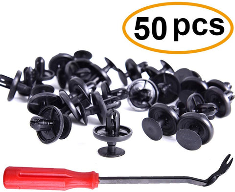 50Pcs Lexus Toyota Clips and One Plastic Fastener Remover - Stronger Than Original OEM
