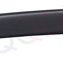 LQQDP Set of 1 43" / 110cm (42" Between The Inner Edge) Universal Large Size Smoke Acrylic Tape-On Sun/Rain Guard Top Sun/Moon Roof Visor Fit 37“-42” Moonroof/Sunroof