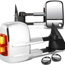 DNA Motoring TWM-021-T999-CH-AM+DM-SY-022 Pair of Towing Side Mirrors + Blind Spot Mirrors
