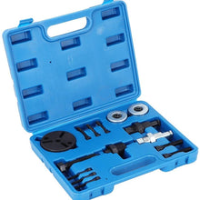 KIMISS 15Pcs/Set A/C Remover Kit,Automotive Alloy Air Conditioner Remover Compressor Clutch Puller Part Tool Kit