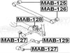 FEBEST MAB-126 Arm Bushing for Rear Track Control Rod