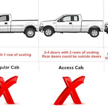 SnailAuto Black Roof Rack Cross Bars Set Fit for 2005-2020 Toyota-Tacoma Double Cab Luggage Carrier