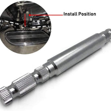 HTTMT- Motorcycle Chrome Reliable Steel Inner Shifter Lever Shaft Compatible with Harley Touring FLT 1982 & up V-Twin Models Replacement Part [P/N: MT447-006]
