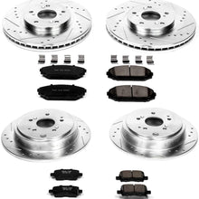 Power Stop K2300 Front & Rear Brake Kit with Drilled/Slotted Brake Rotors and Z23 Evolution Ceramic Brake Pads