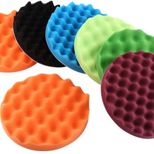Acouto 7PCS Sponge Polishing Pads, 8"/20cm Soft Car Waxing Sponge Pads Foam Buffing Polishing Pads Kit Waxing Pad Tool for Car Polisher Buffer