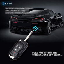 ECCPP Replacement fits for Uncut Keyless Entry Remote Key Fob 2010-2016 Chevrolet Camaro/Chevrolet Cruze/Chevrolet Equinox/Chevrolet Malibu OHT01060512 (Pack of 2)
