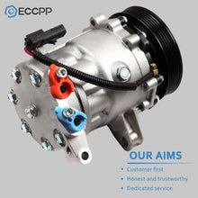 ECCPP A/C Compressor with Clutch Replacement for 2002-2005 Jeep Liberty 3.7L CO 4335C
