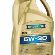 RAVENOL J1A1541 FO 5W-30 Fully Synthetic Motor Oil - API SN/SM/SL & ILSAC GF-5 (5 Liter)