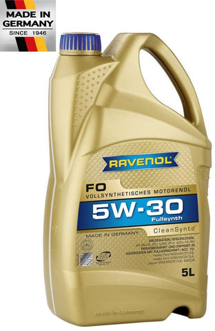 RAVENOL J1A1541 FO 5W-30 Fully Synthetic Motor Oil - API SN/SM/SL & ILSAC GF-5 (5 Liter)