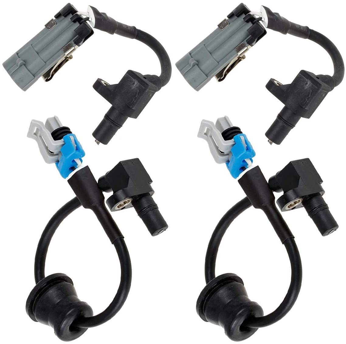 AUTEX 4PCS ABS Wheel Speed Sensor Front & Rear ALS1343 ALS1344