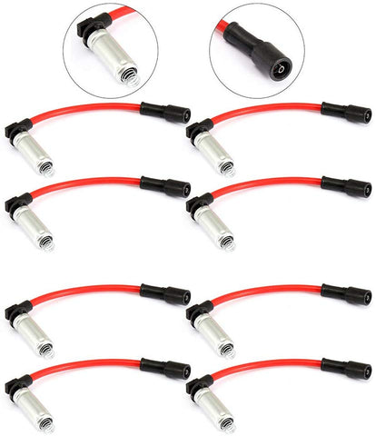 Aintier Brand New Ignition Wire Sets Replacement for Buick Cadillac Chevy GMC Hummer Isuzu Pontiac Saab 2000-2009 (Set of 8)
