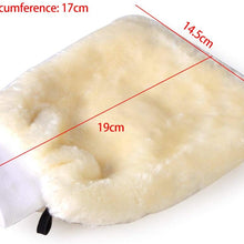 beler Soft Car Lambswool Wash Glove Auto Sheepskin Cleaning Buffing Polishing Mitt Duster
