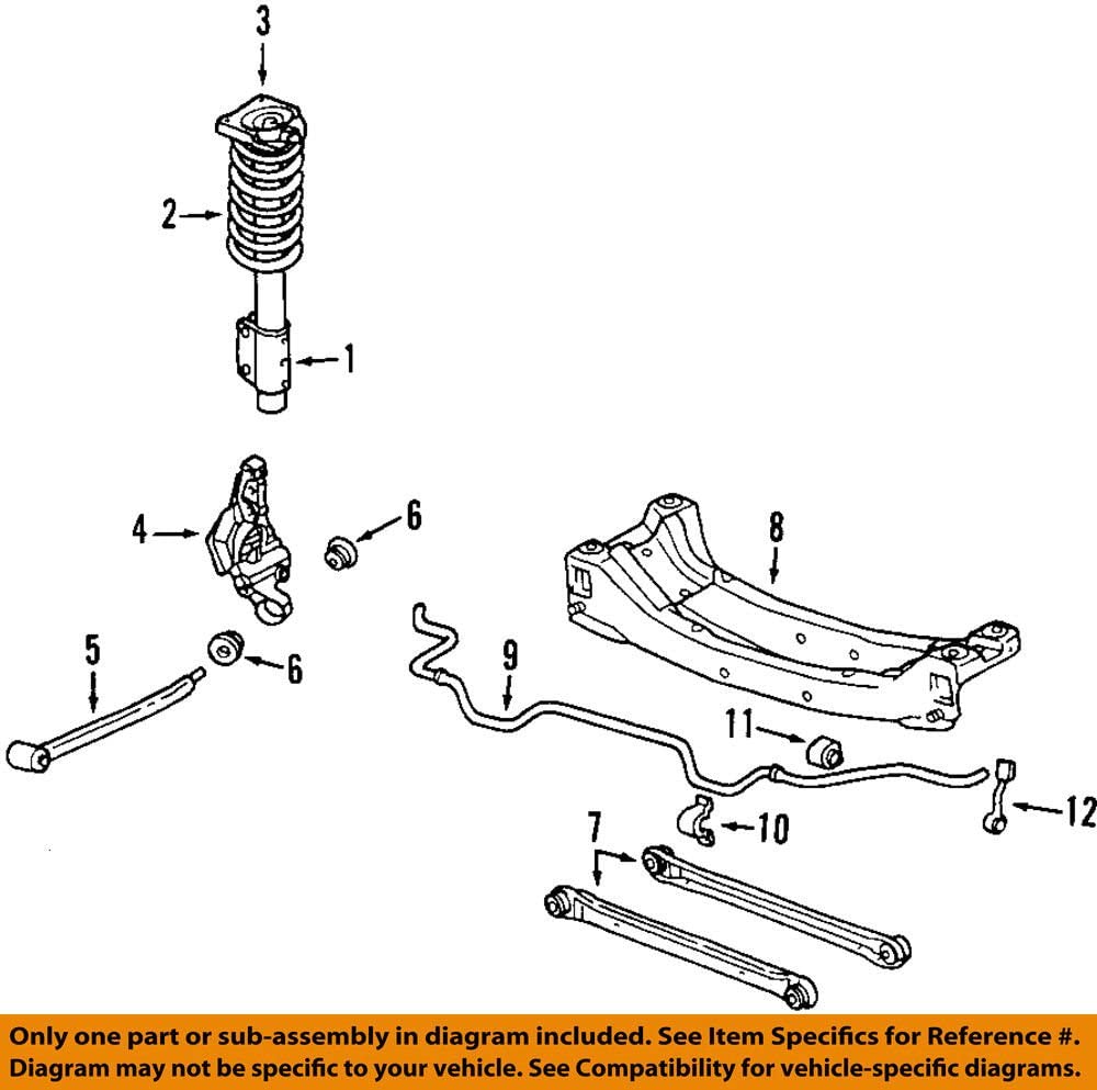 General Motors 22611479, Suspension Strut Rod Bushing