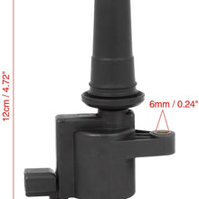 X AUTOHAUX Durable Black Ignition Coil Replacement 2 Pins 2W4E-12A366-AB for Lincoln