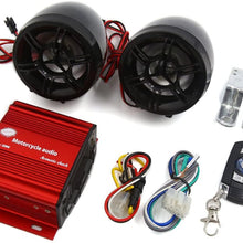 uxcell 12V Motorcycle Audio Remote Control Speaker System Support SD USB MP3 FM Radio Replacement
