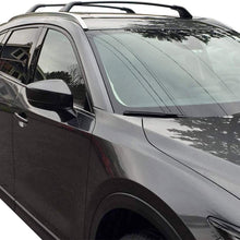 Free-Motor802 Compatible with 2017-2018 Mazda CX-5 Cross Bars, Unpainted Black Aluminum & Rubber Factory Style Top Roof Rack Crossbars