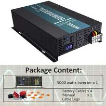 WZRELB RBP-500012S Pure Sine Wave 5000W (10000W Surge) 12V Power Inverter DC to AC Power - Solar, RV