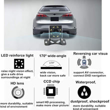 Waterproof Reversing Camera, Backup Camera for Car, HD 8 Night Vision Rear View Camera, Suitable for 12V Wired Screen, 170° Wide Angle, Waterproof IP68