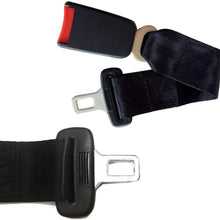 2 Pack Car Seat Belt Clip,Universal Seat Belt Buckle Auto Metal Seat Belts Clip- Black