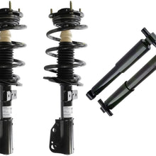 Detroit Axle 172518 Front Strut & Spring Complete Assembly, Sway Bar End Links K750155 for 08-16 Buick Enclave, 09-16 Chevy Traverse, 07-16 GMC Acadia, 07-10 Outlook- [4pc Set]