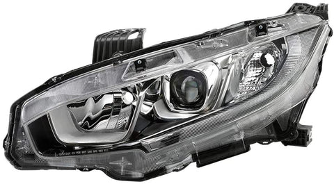 Jdragon Compatible with 16-18 Civic Sedan/Coupe Headlight Replacement Driver/Left Side DX/EX-L/LX/EX
