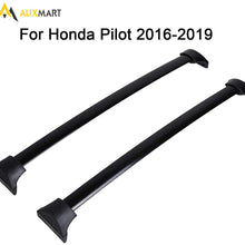 AUXMART Roof Rack Cross Bars Fit for 2009 2010 2011 2012 2013 2014 2015 Honda Pilot, Black Rooftop Luggage Rack Rail Replacement,Aluminum Cargo Carrier Bars