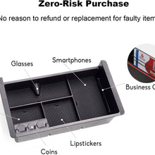 Jaronx Center Console Organizer Tray+Coin Holder for Chevy Silverado/GMC Sierra 1500 (2014-18) and 2500/3500 HD (2015-19) / Chevy Suburban/Tahoe/GMC Yukon (2015-20),Armrest Secondary Storage Box