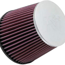K&N Universal Clamp-On Air Filter: High Performance, Premium, Washable, Replacement Filter: Flange Diameter: 2.75 In, Filter Height: 5 In, Flange Length: 0.75 In, Shape: Round Tapered, RC-5284