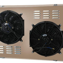 ALLOYWORKS 3 Row Aluminum Racing Radiator+Shroud+Fan+Thermostat Fits for 1973-1991 Chevy Pickup Truck C/K C10 C20 C30 K10 K20