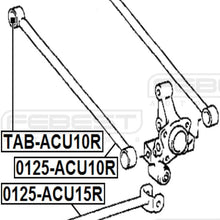FEBEST TAB-ACU10R Arm Bushing for Rear Track Control Rod