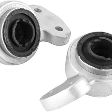 Qiilu Control Arm Bushing Replacement, 2pcs Control Arm Bushings with Bracket 31126757623 31126757624 Fit for 323Ci 325i 330Ci 330i Z4