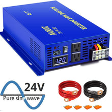 XYZ INVT 2500 Watt Pure Sine Wave Inverter 12V DC to 120V AC, 2500W Power Invert Surge 5000W Power Converter for Solar System. (2500W 12V 120V)