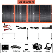 XINPUGUANG 80W 12V Foldable Solar Panel Kit Portable Solar Charger USB DC Output for RV/Camping/Portable Power Station/Cell Phone/car Battery/Power Bank…