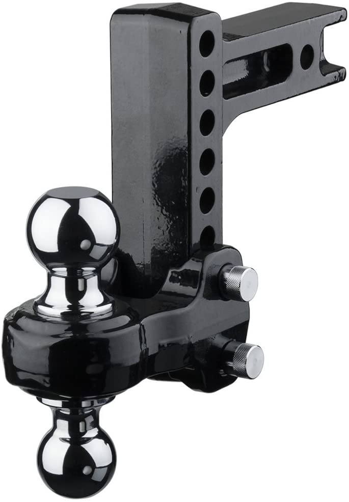 Fastway Flash Solid Steel 49-00-5900 Adjustable Steel Ball Mount with 10 Inch Drop, 2 Inch Shank, and Chrome Plated Balls