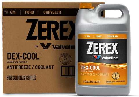 Zerex DEX-COOL Antifreeze/Coolant, Concentrated - 1gal (Case of 6) (ZXEL1-6PK)