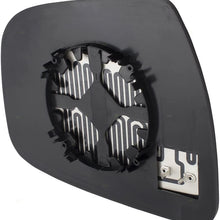 Replacement Drivers Side View Mirror Glass & Base Heated Compatible with 15-17 Murano 14-18 Rogue 17-18 Pathfinder 963664BA1A