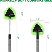 XINDELL Windshield Cleaner Window Windshield Cleaning Tool with Extendable Handle and Washable Reusable Microfiber Cloth Auto Interior Exterior Glass Wiper Car Glass Cleaner Kit (Extendable)