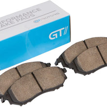 [Front Kit] GT//Rotors Performance Brake Disc Rotors & Ceramic Pads for Toyota Corolla [09-19] Matrix [09-14] Scion xD [08-14] Pontiac Vibe [09-10]