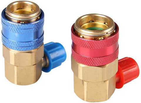 B4B BANG 4 BUCK Adjustable R134A Adapter Fittings Quick Coupler, 1/4